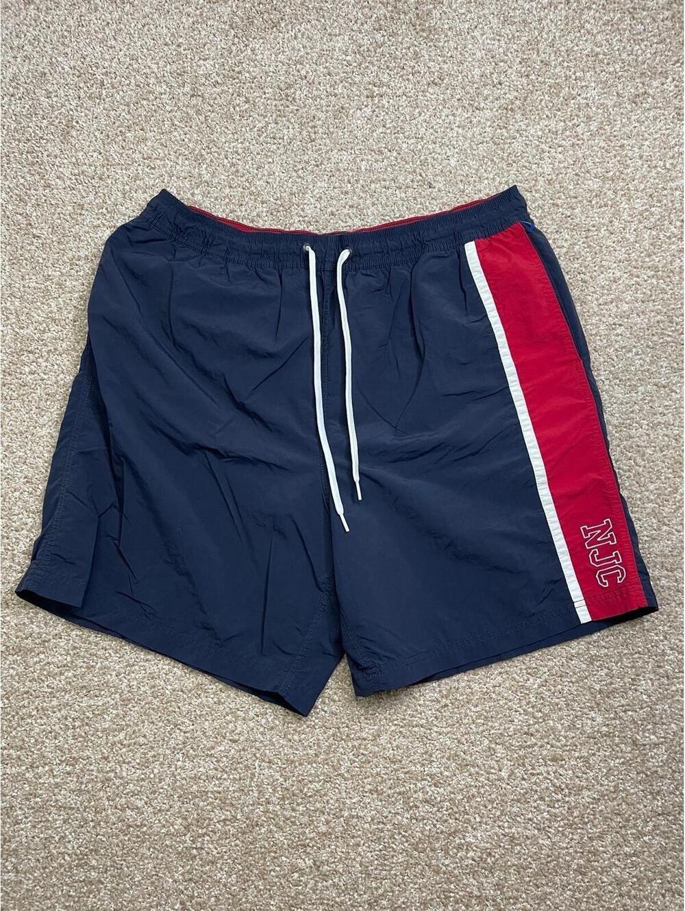 Nautica Jeans Co. Swim Trunks Navy Red XL Mesh Lined [COPY]‎